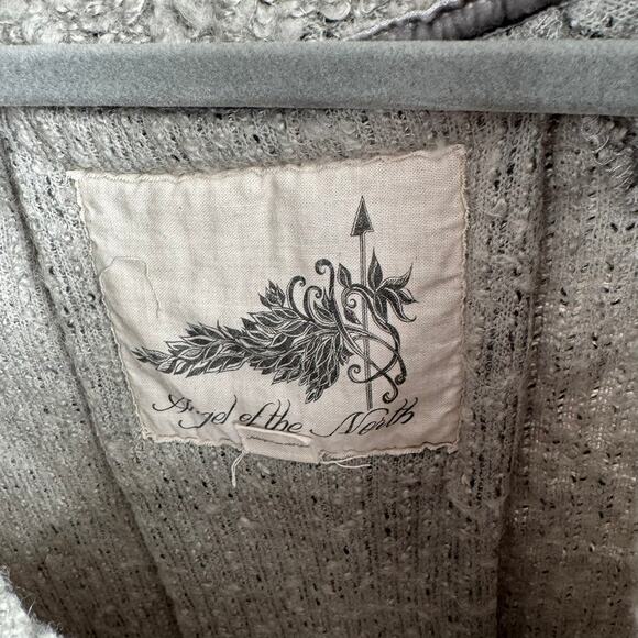 Angel of the North Anthropologie Cowl Neck Wool Blend Sweater Womens M Gray - Picture 7 of 13